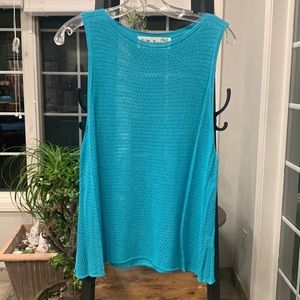 M. Rena turquoise tank. Size medium. Excellent condition.